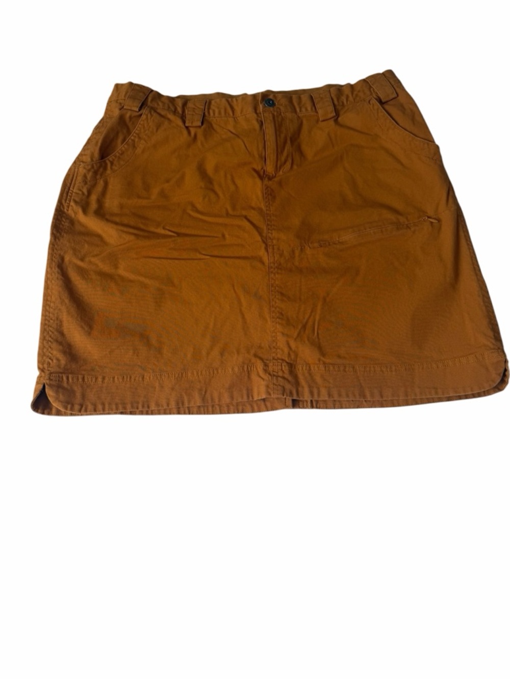 Duluth Trading Co Brown Workwear Cotton Skirt